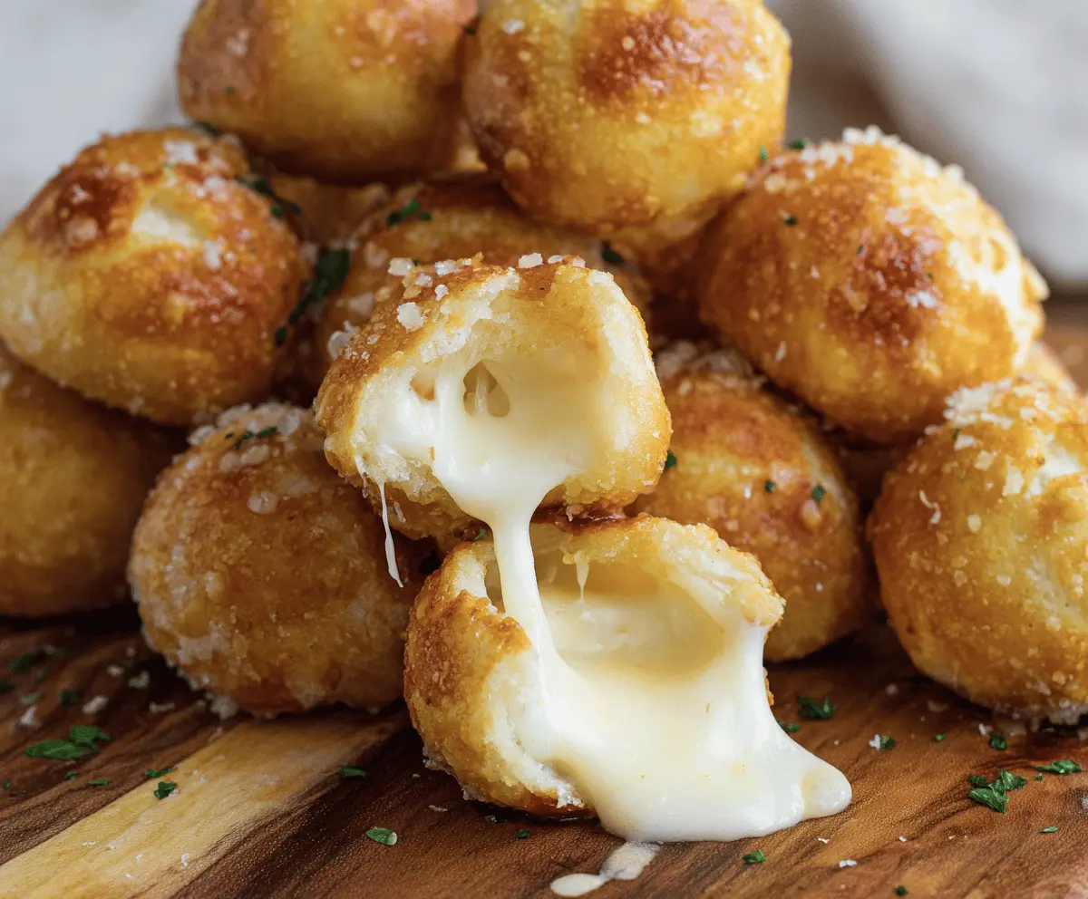 Golden, cheesy mozzarella pretzel bites with soft pretzel exterior and gooey melted cheese inside, perfect as a savory snack or appetizer