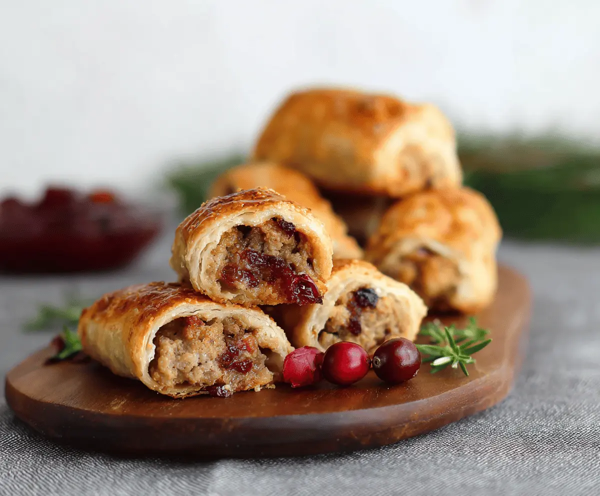 Turkey & Cranberry Sausage Rolls