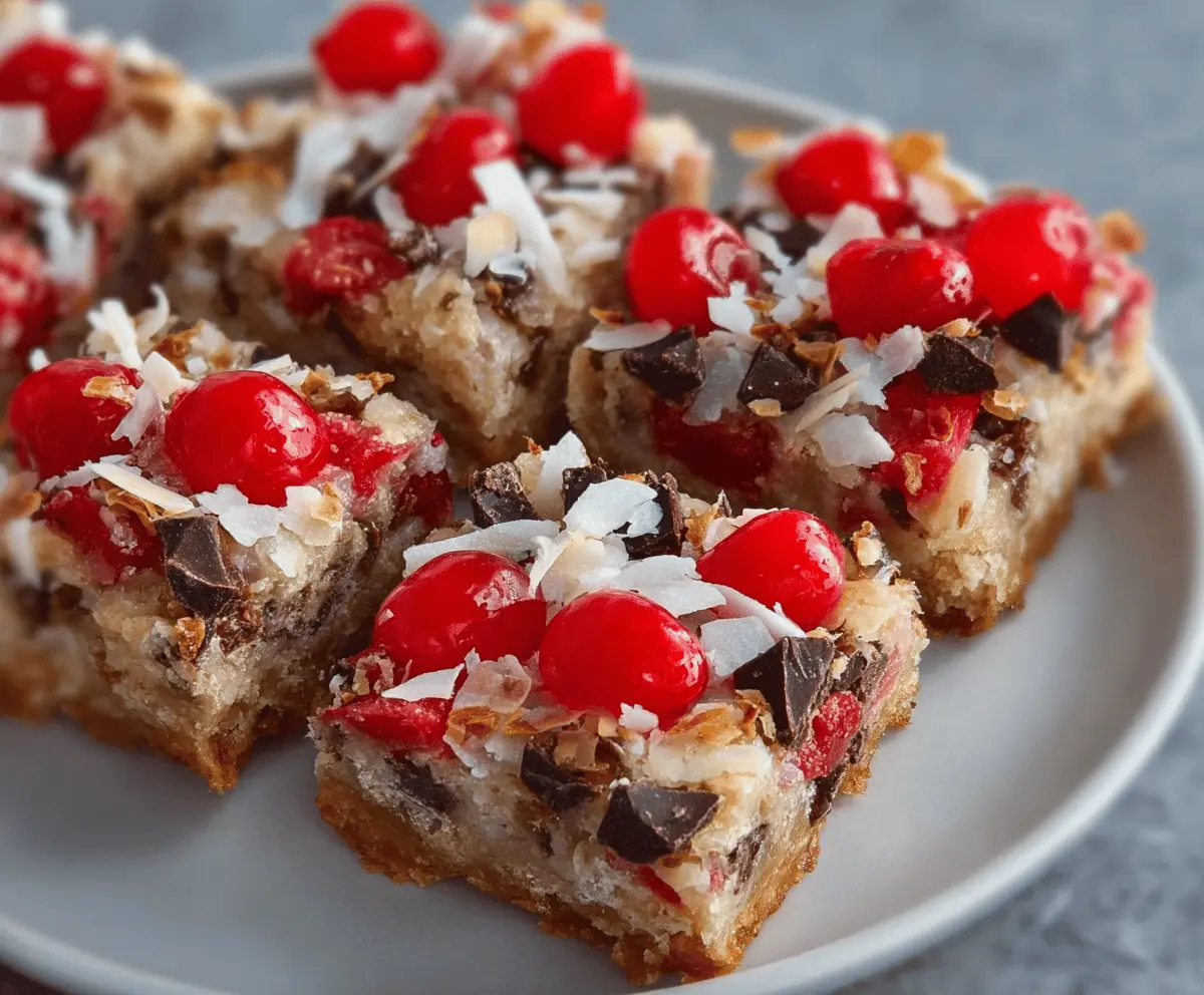 Cherry Magic Cookie Bars