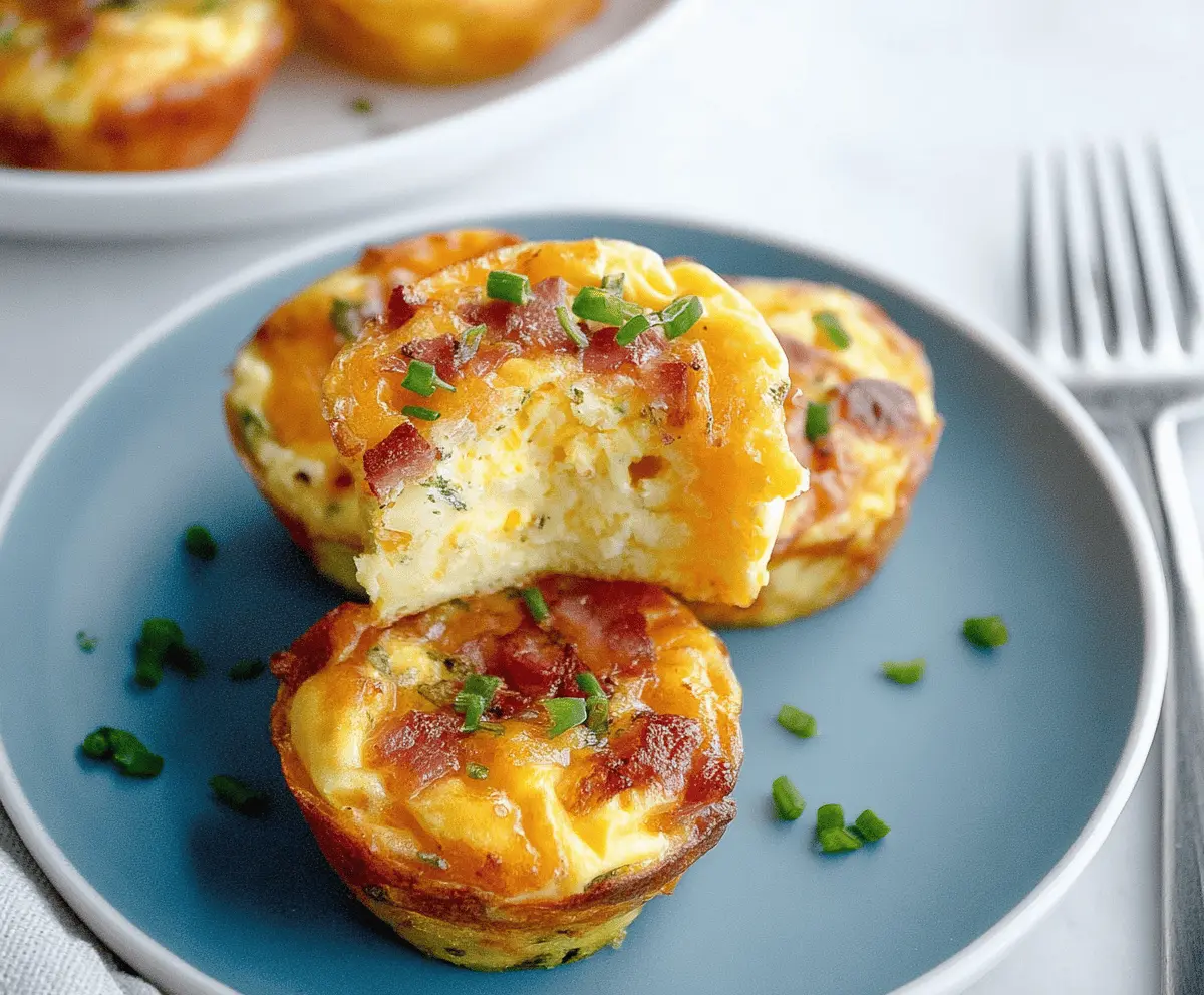 Delicious Copycat Starbucks Egg Bites on a white plate, perfect for breakfast or brunch.