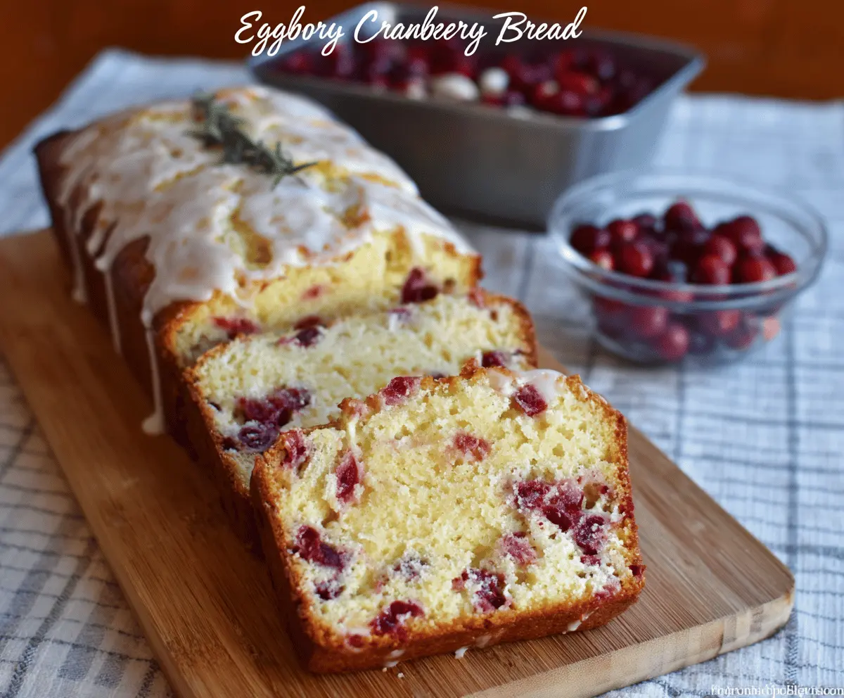 Eggnog Cranberry Bread