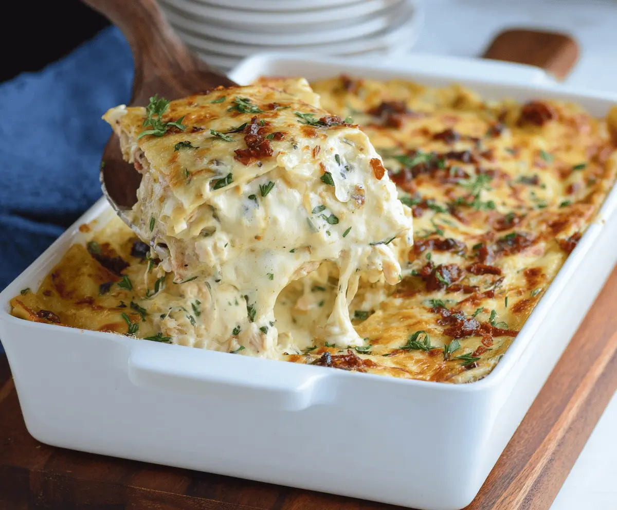 Marry Me Chicken Lasagna