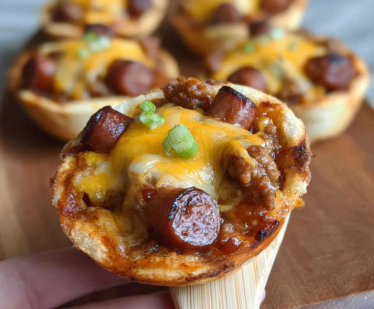 Cheesy Chili Dog Cups