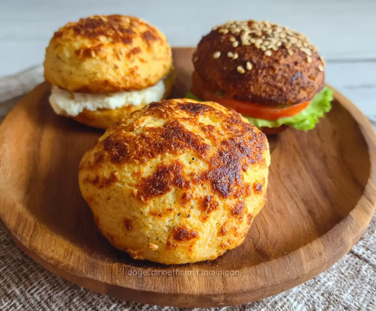 Egg Free High Protein Keto Cottage Cheese Buns