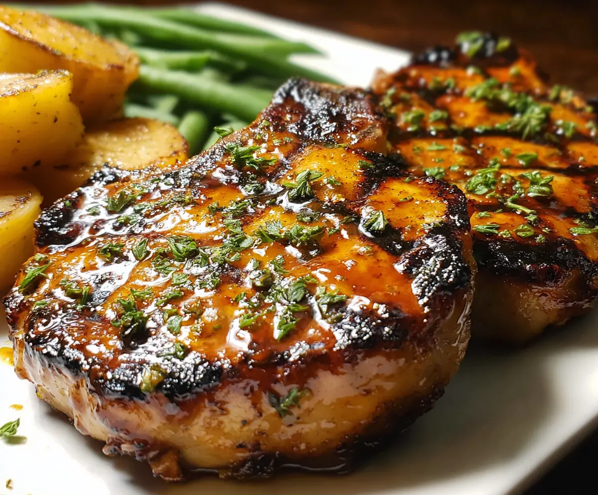 Grilled Brown Sugar Pork Chops
