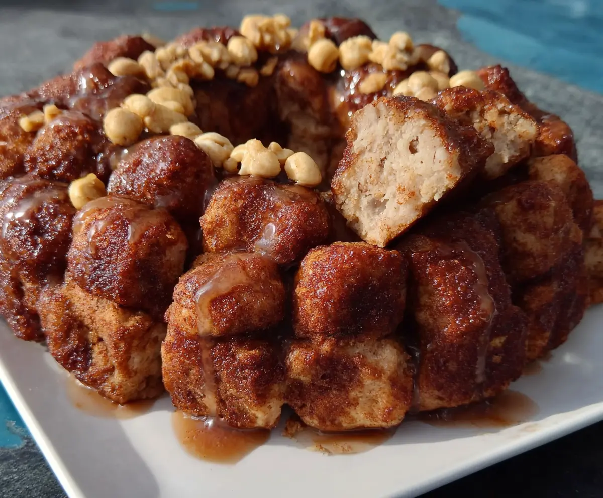 Delicious healthier monkey bread with fresh ingredients and a tempting golden crust.
