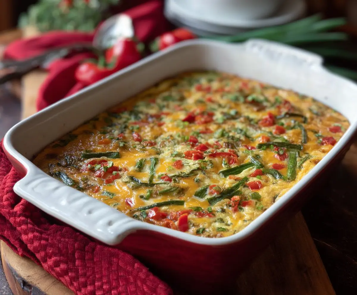 Red & Green Christmas Casserole