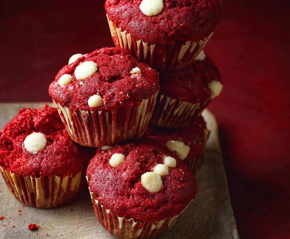 Red Velvet Muffins (Soft and Fluffy) 