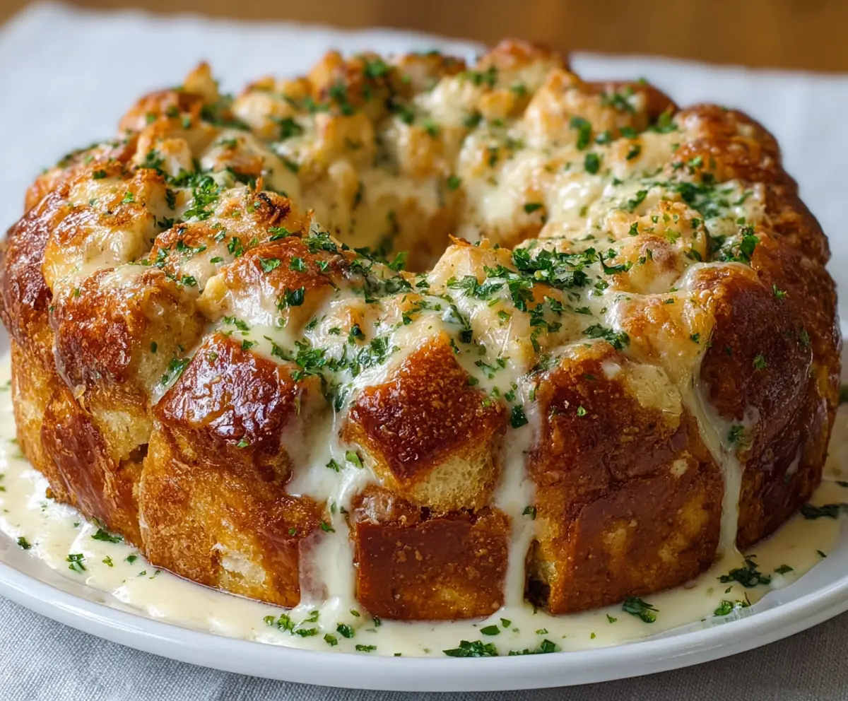 This Chicken Alfredo Monkey Bread