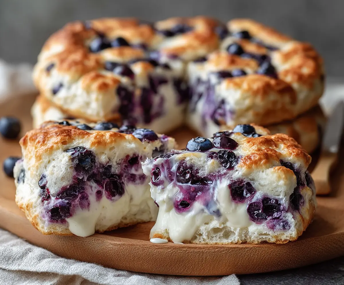 Cottage Cheese Blueberry Cloud Bread