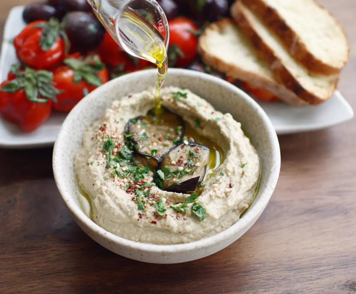 Baba Ganoush: Roasted eggplant Dip