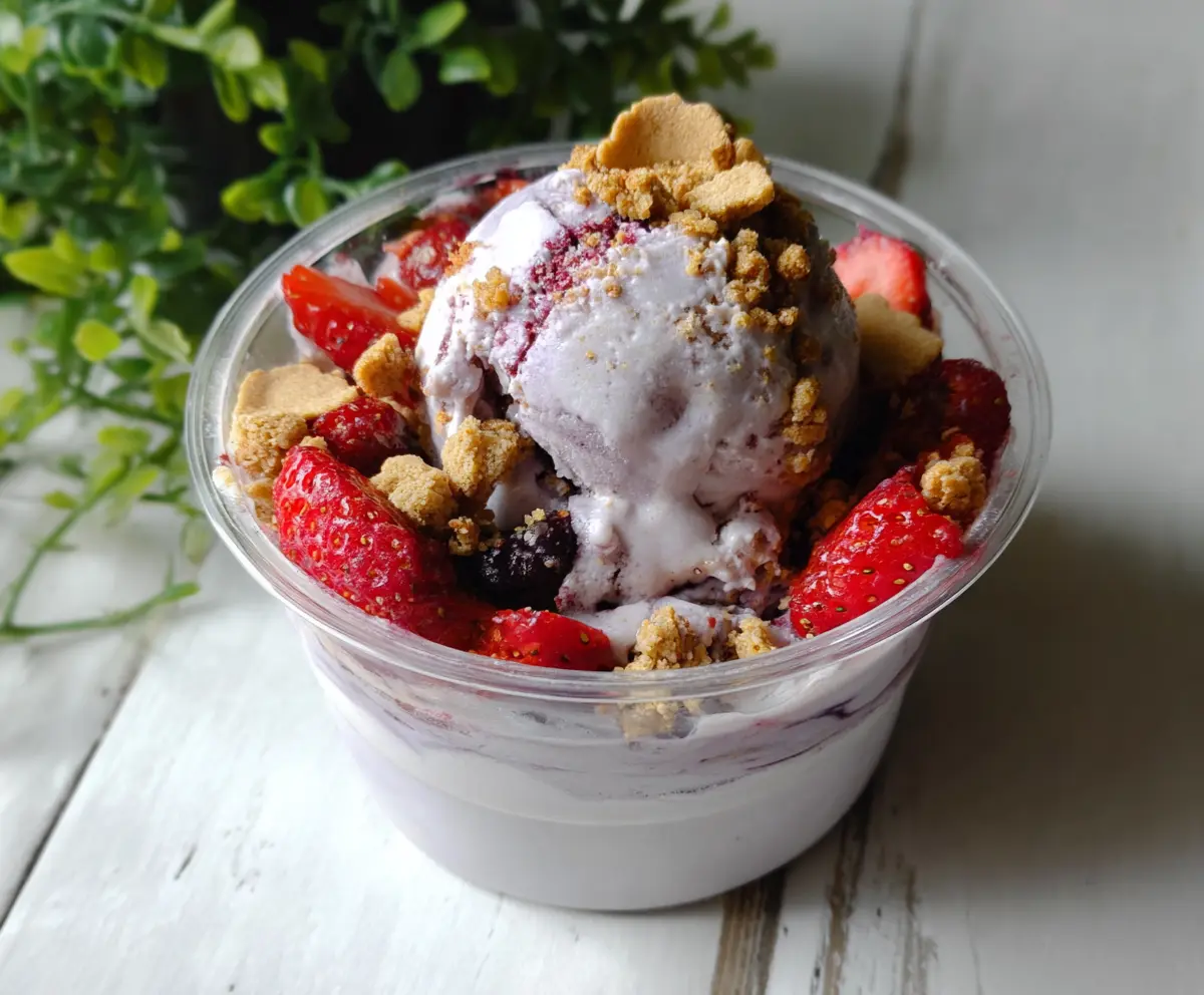 Berry Crumble Ice Cream