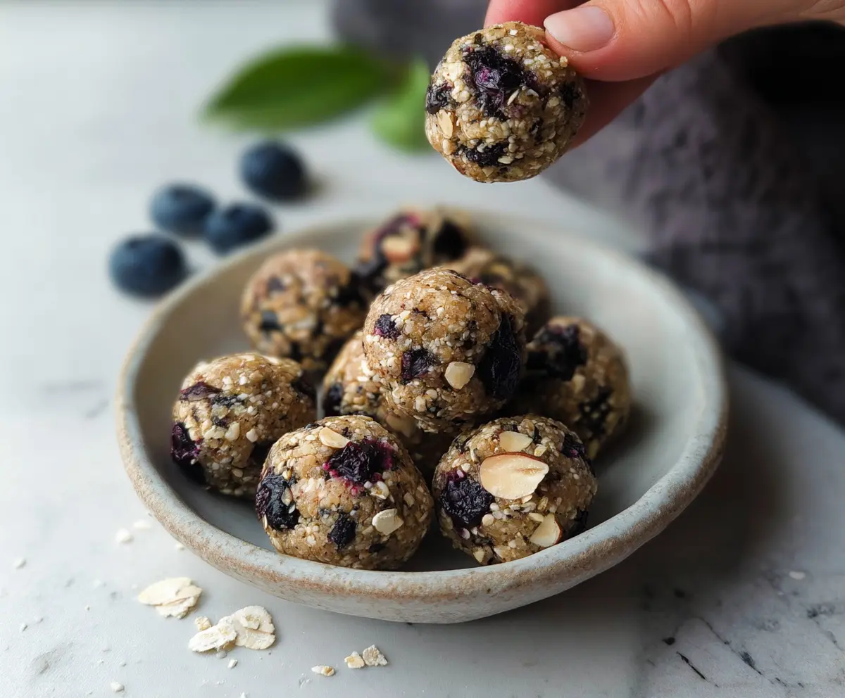 Blueberry Almond Energy bites