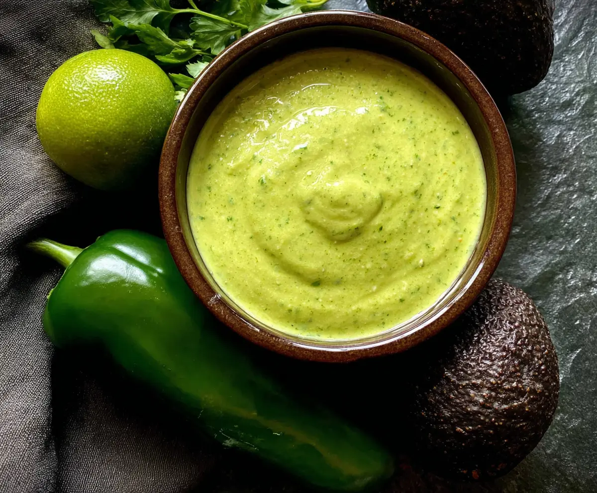 Creamy Tomatillo Avocado Salsa
