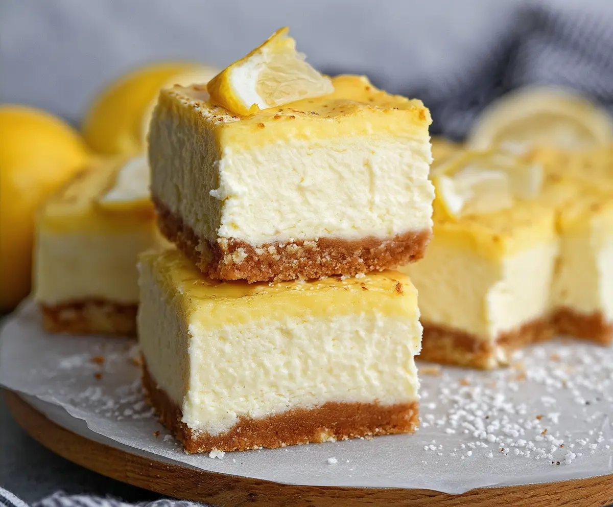 Keto Lemon Cheesecake Bars