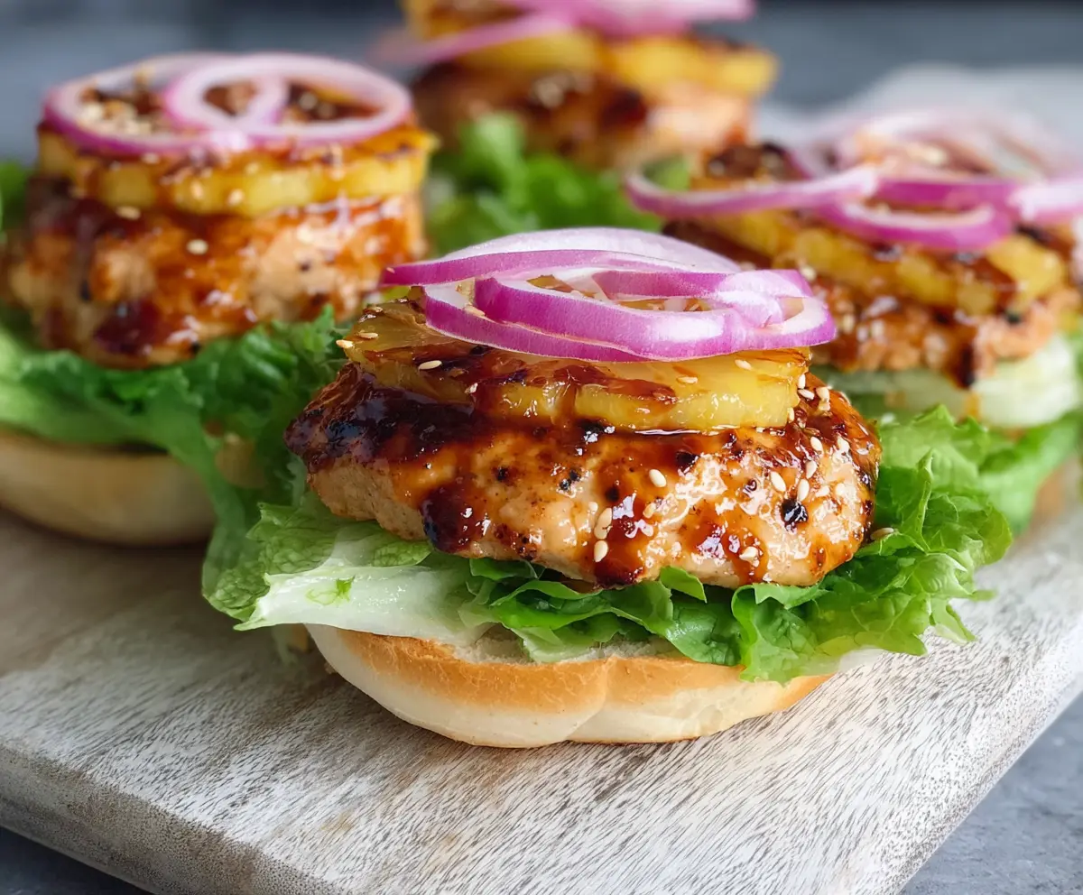 Teriyaki Chicken Burgers