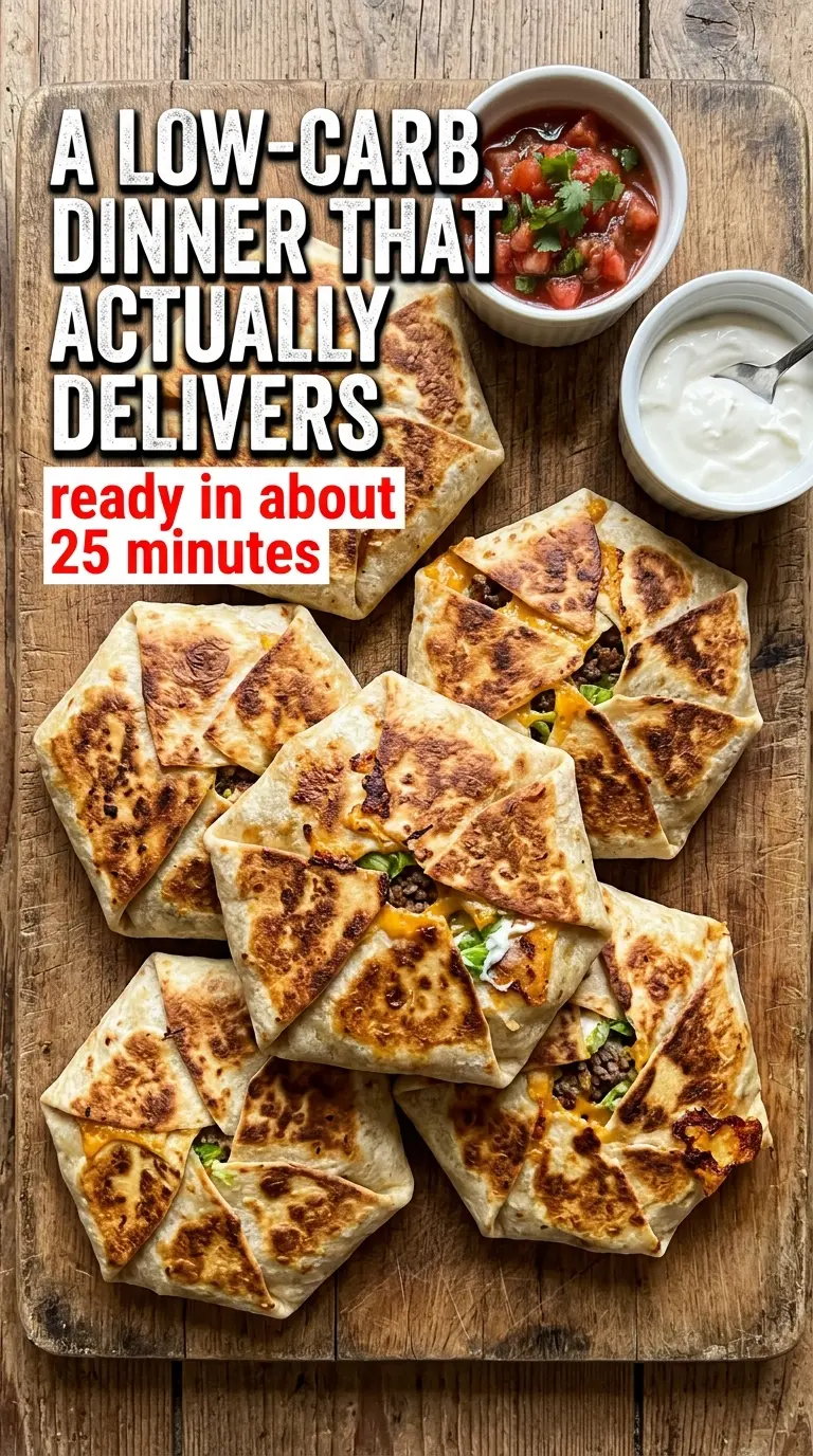 Crispy Keto Crunchwraps low-carb cheesy crispy