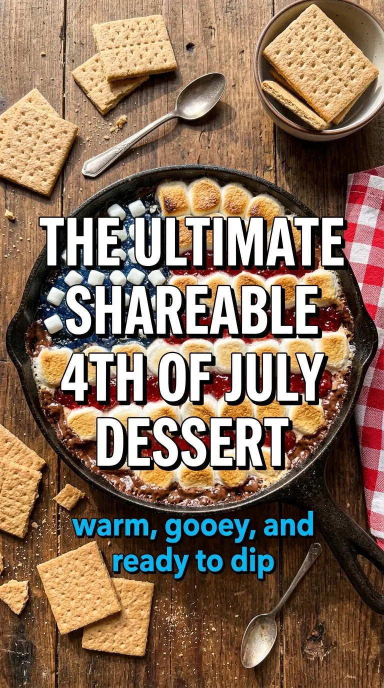 Flag S'Mores Dip
