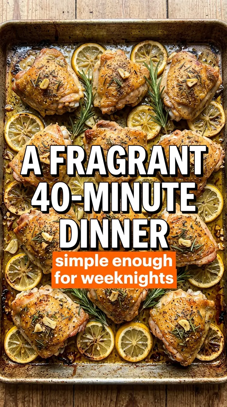 Oven Baked Rosemary Chicken Thighs crispy garlic rosemary