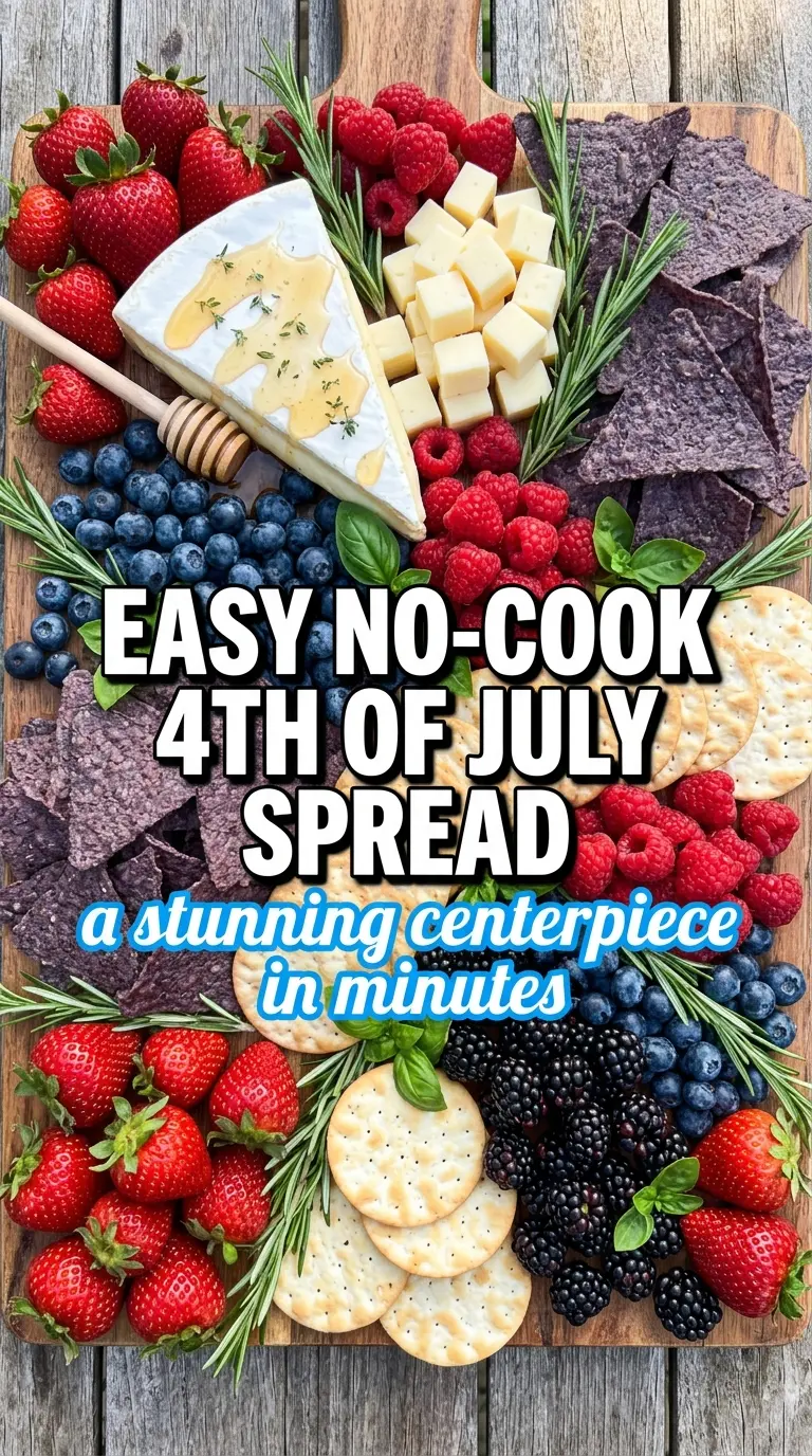 Patriotic charcuterie board red white blue