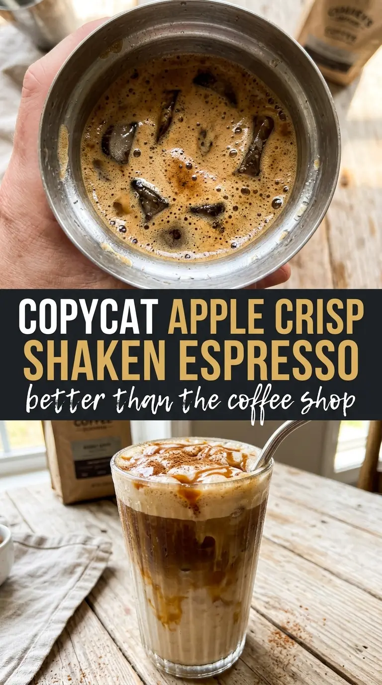 Iced Apple Crisp Oatmilk Shaken Espresso bold creamy spiced