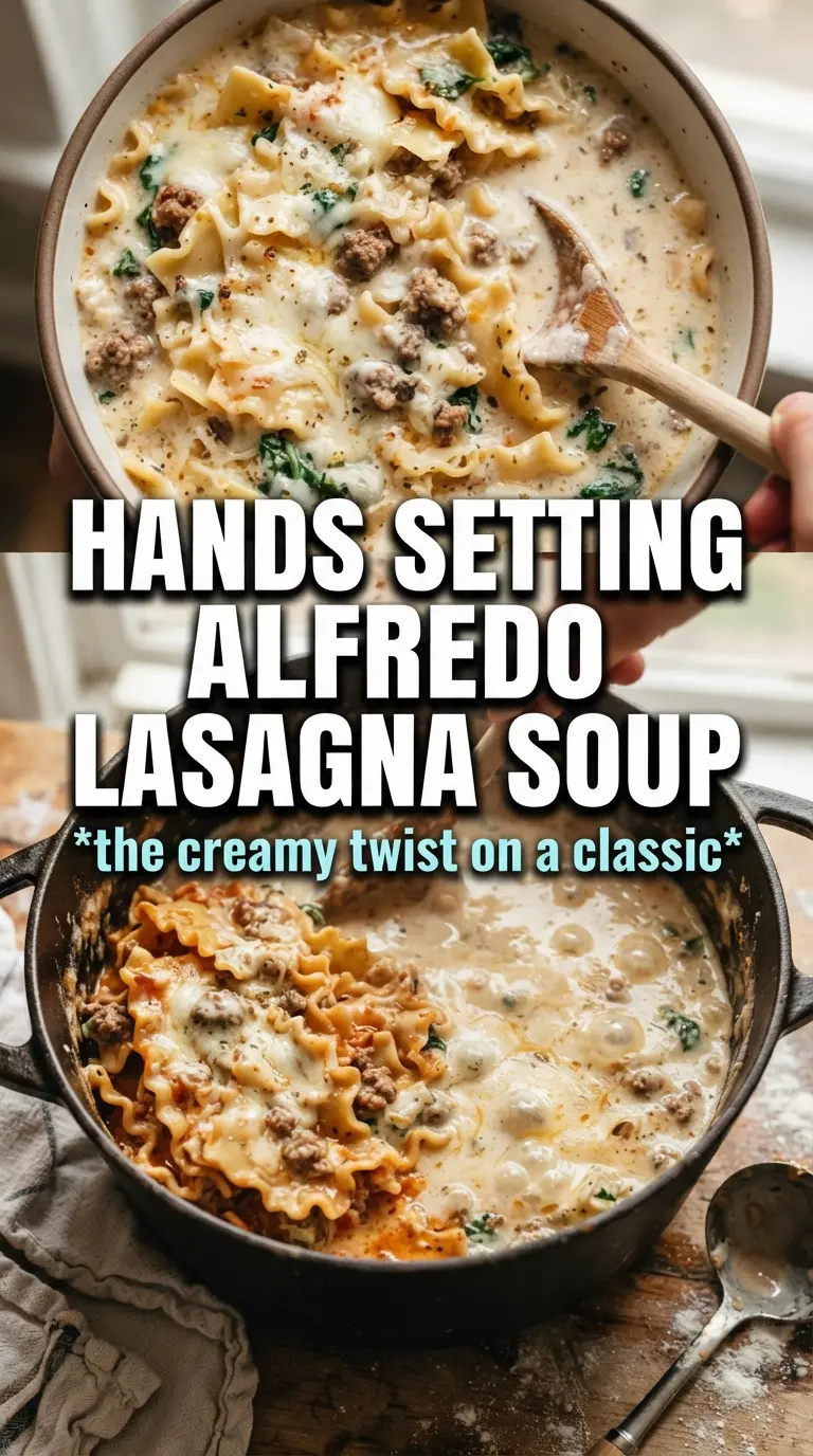 Alfredo lasagna soup creamy chicken
