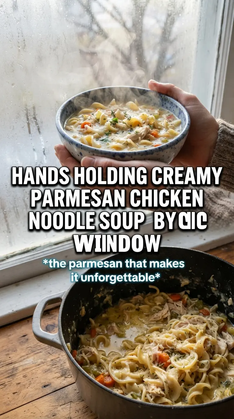 Creamy Parmesan Chicken Noodle Soup creamy chicken noodles